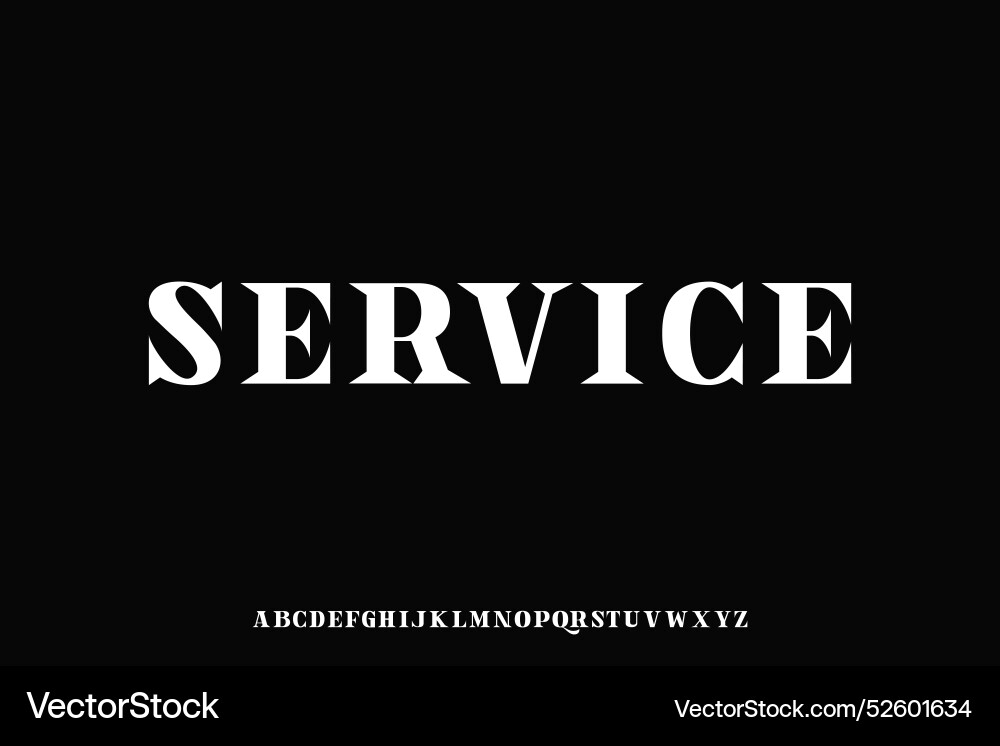 Display alphabet font design suitable Display alphabet font design suitable vector image