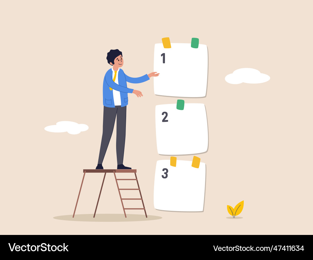 Task management concept set work priority Vector Image