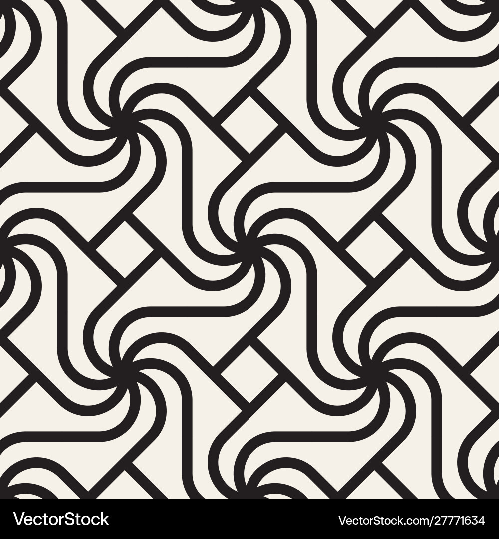 Thin Mosaic Line Pattern vector image