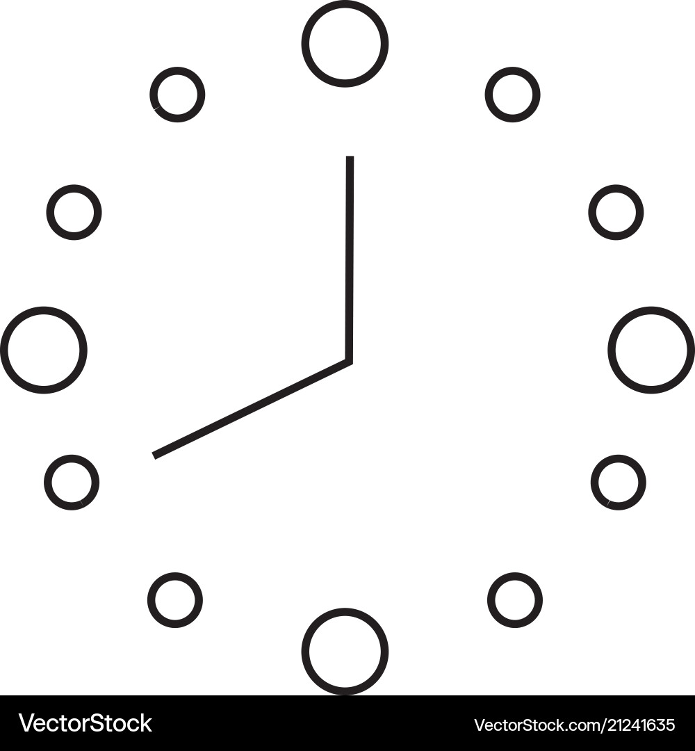 Abstract clock object Abstract clock object vector image