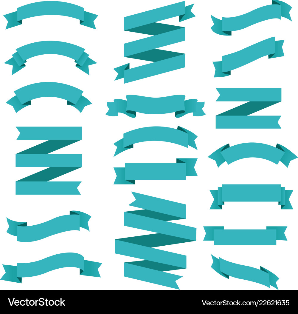 Big set ribbons Big set ribbons vector image