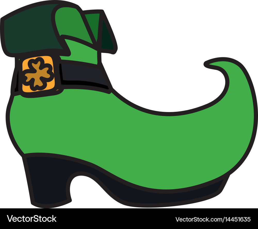 Irish elf boot Vector Image