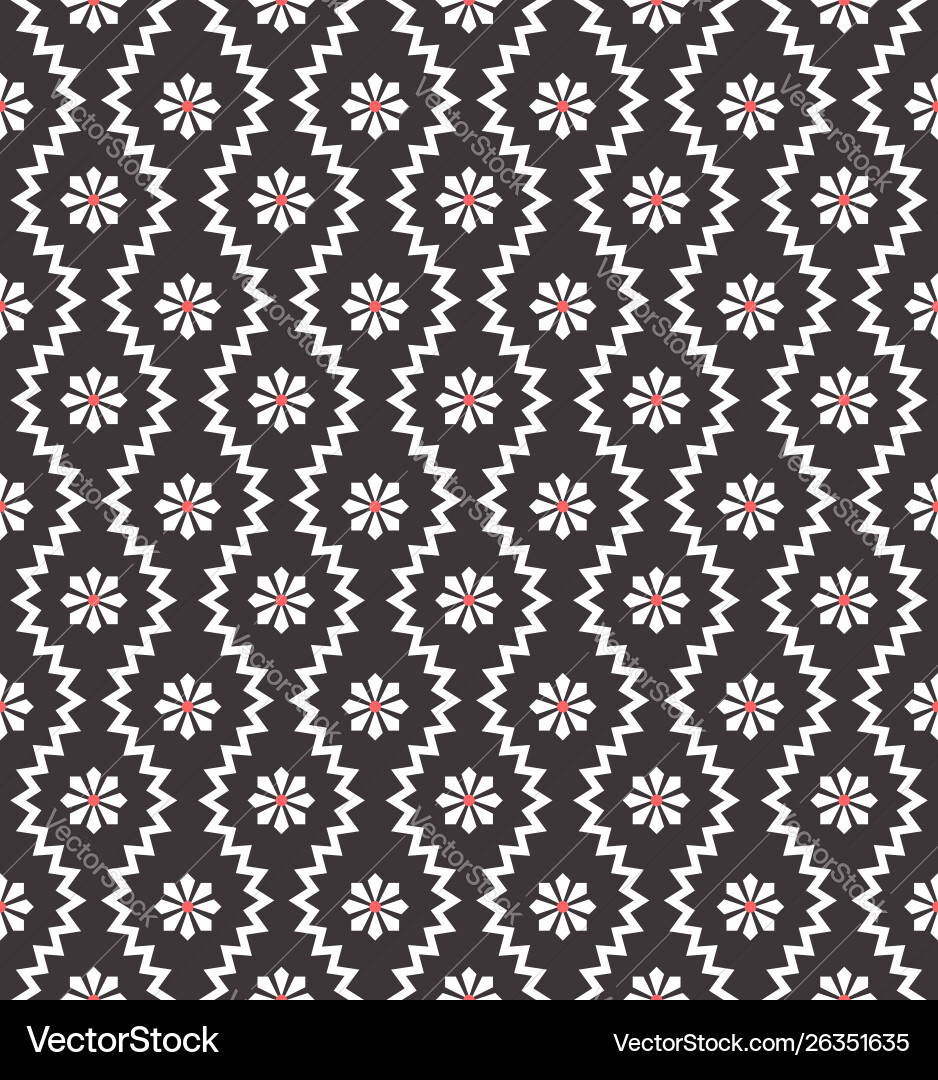 Seamless pattern with geometric zigzag and small Seamless pattern with geometric zigzag and small vector image