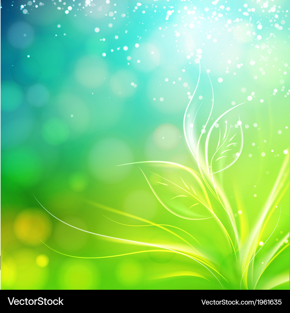 Spring Leaf Background vector image