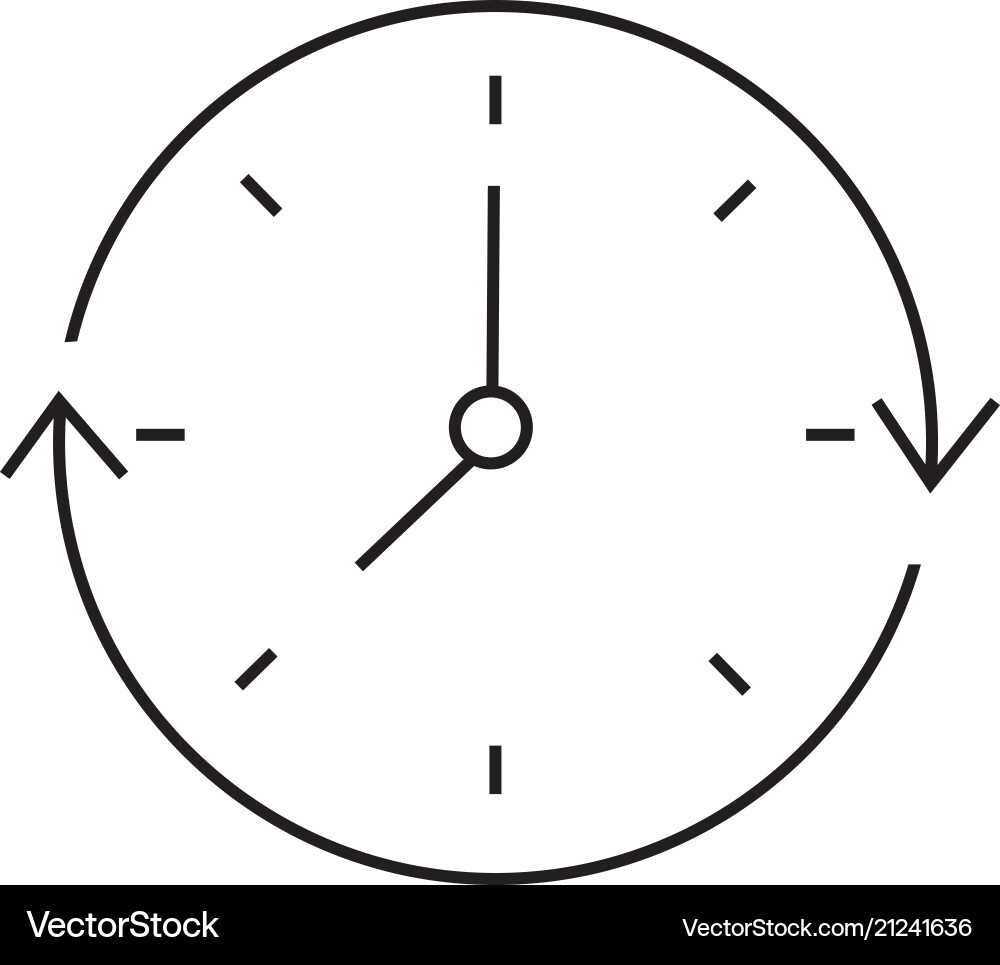 Abstract clock object Abstract clock object vector image
