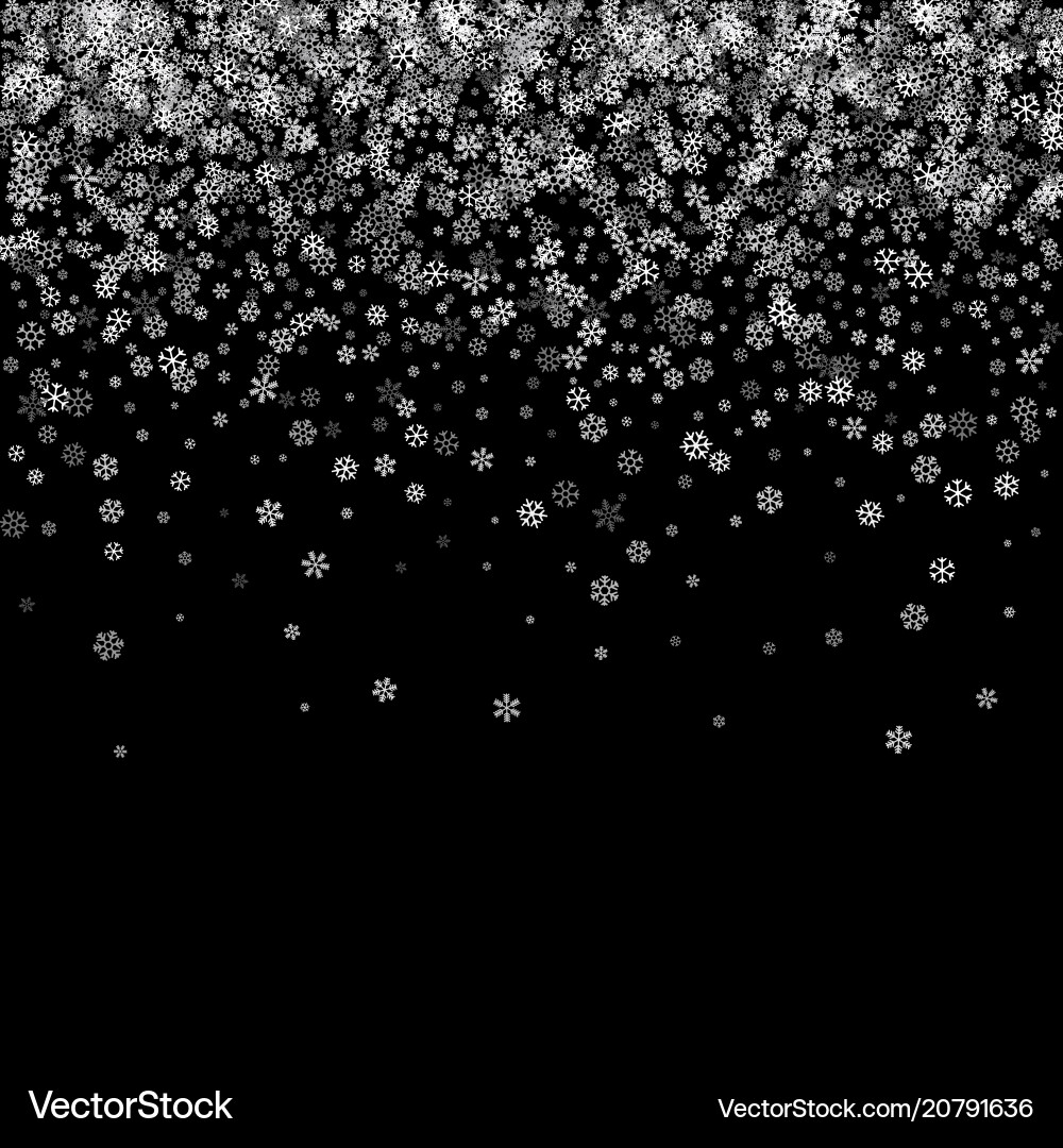 Abstract pattern of falling snowflakes Abstract pattern of falling snowflakes vector image