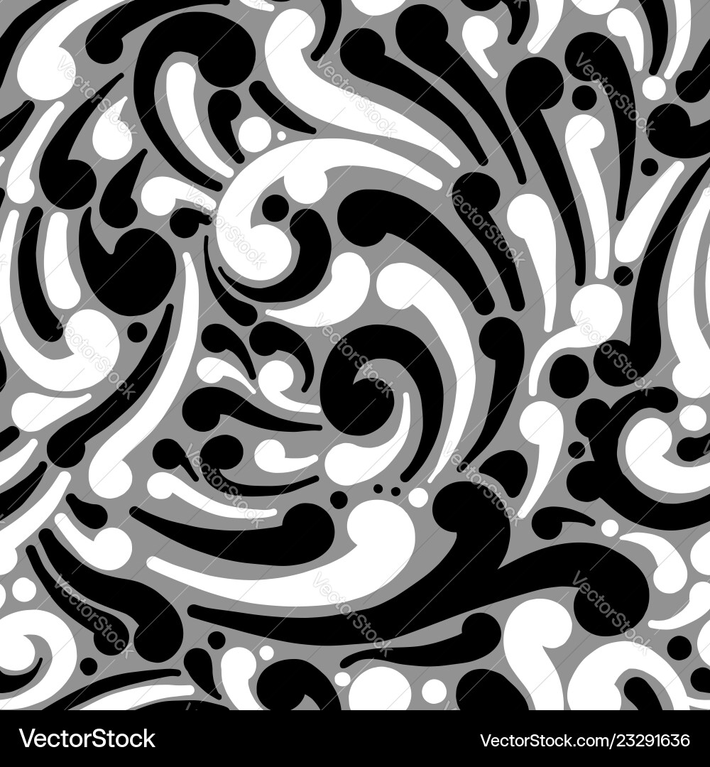 Abstract swirl seamless pattern for your design Vector Image