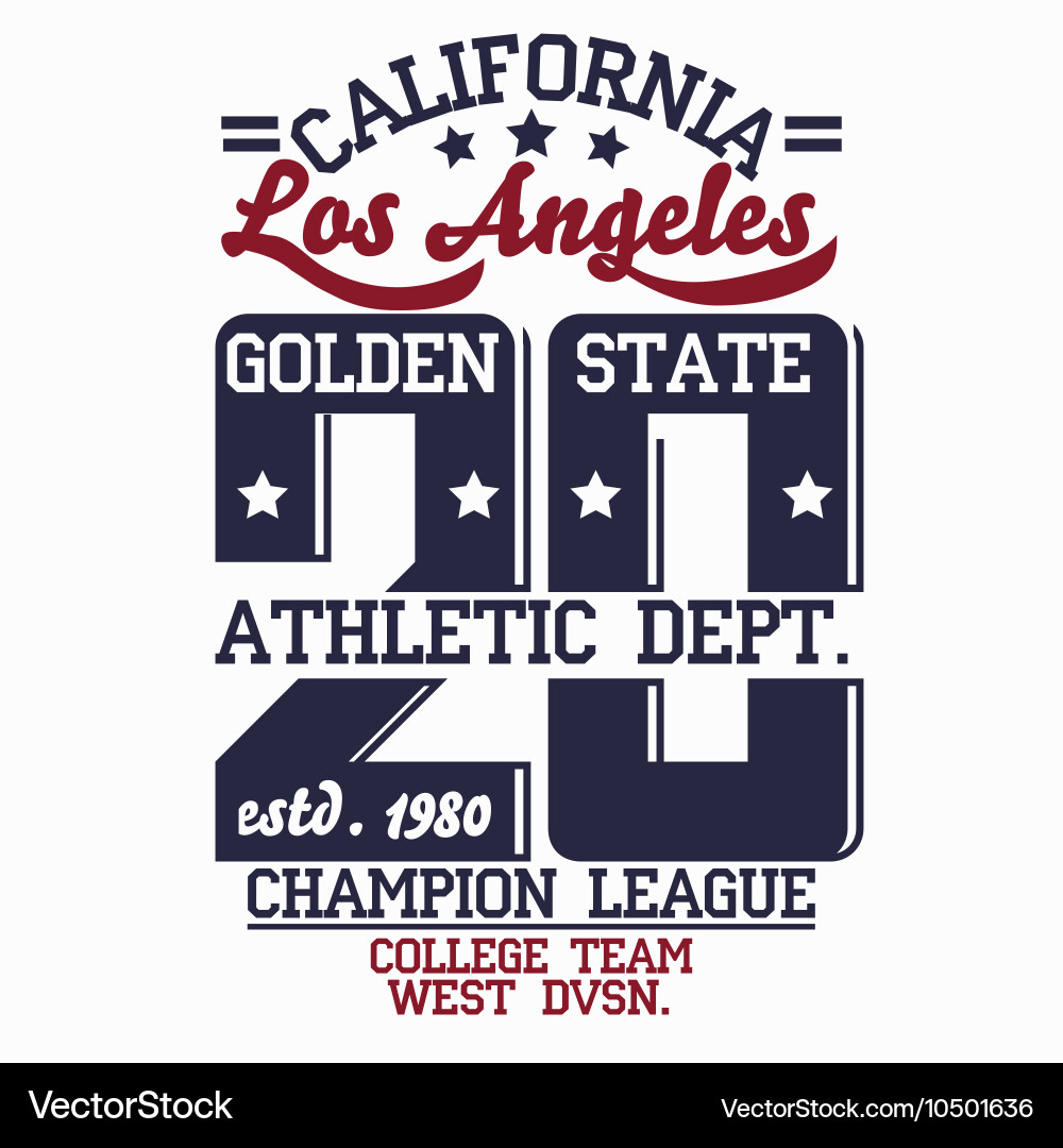 Athletics typography t-shirt graphics Vector Image