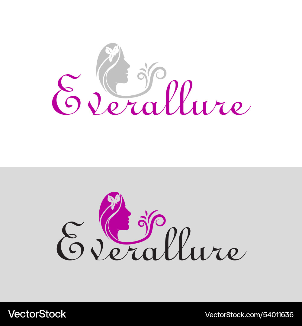 Beauty brand product logo design Beauty brand product logo design vector image