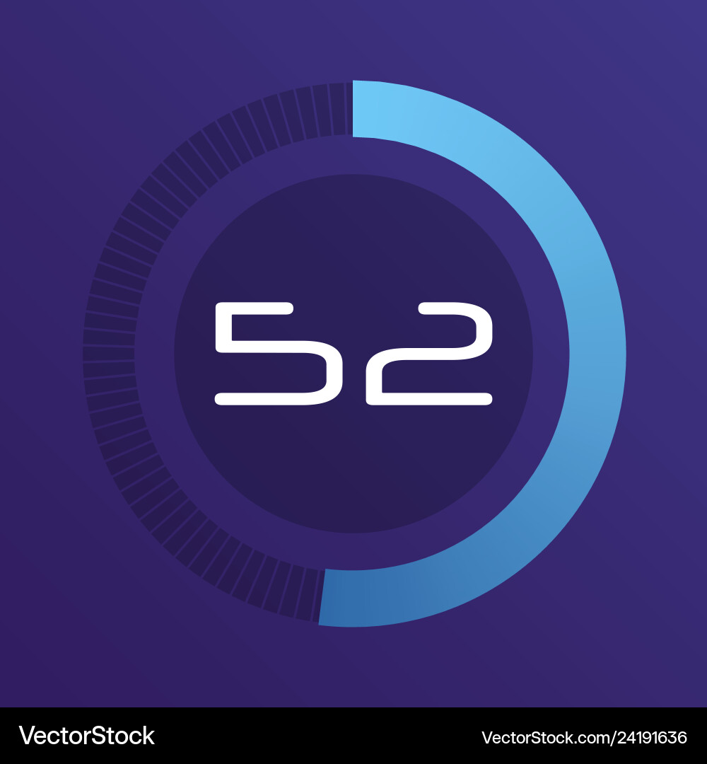 Circular Interval Timer vector image