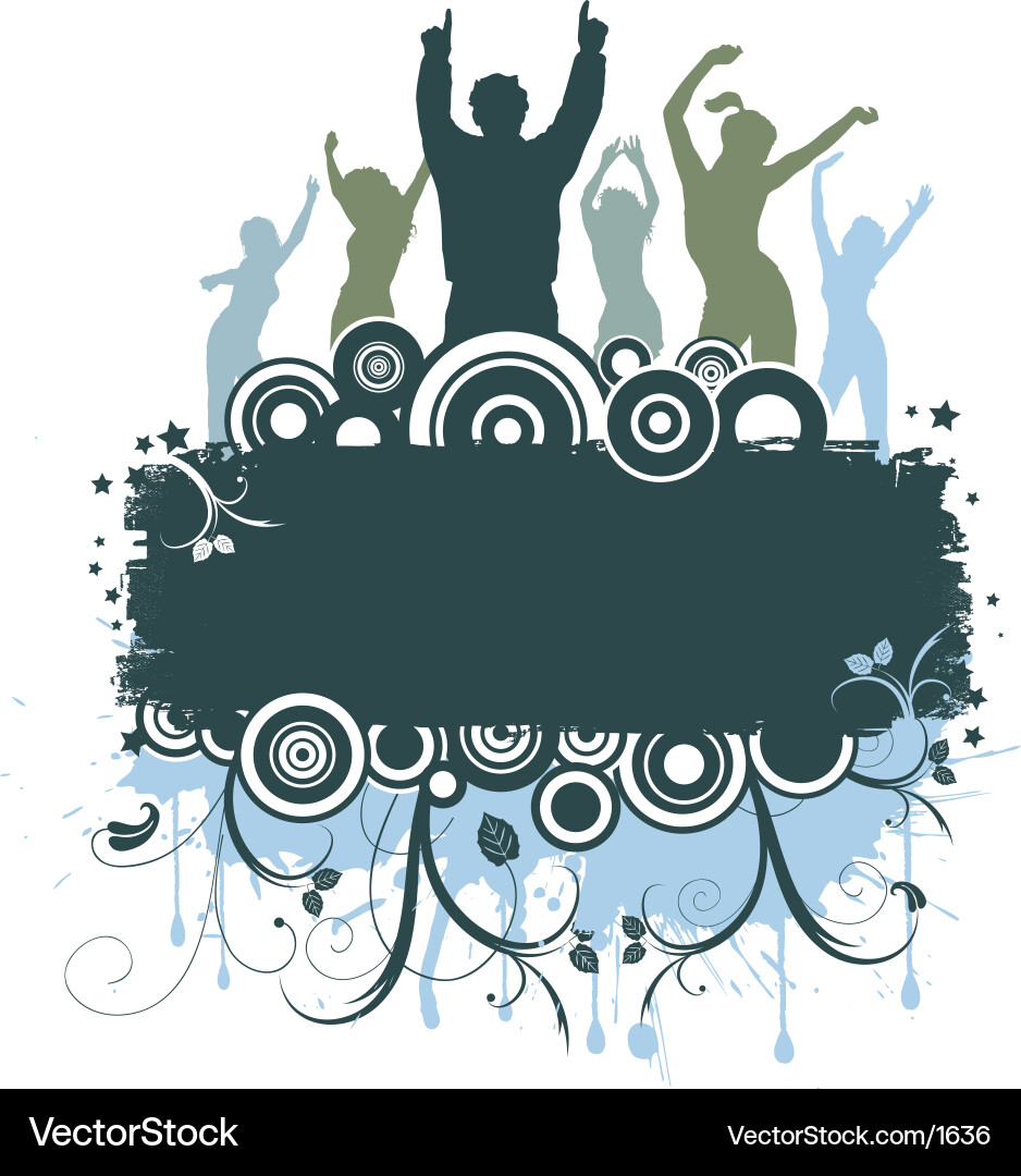 Energetic Party Vibes Vector Image