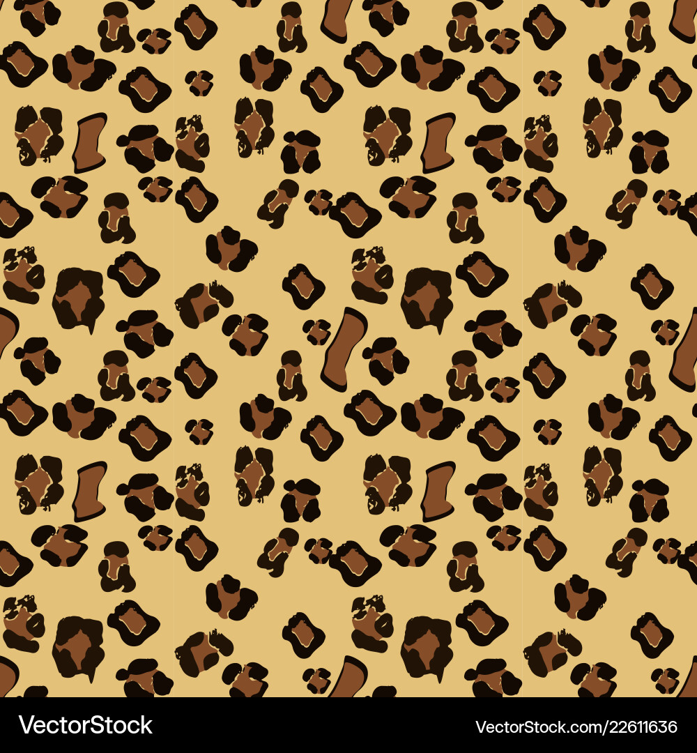 Leopard seamless pattern design background Leopard seamless pattern design background vector image