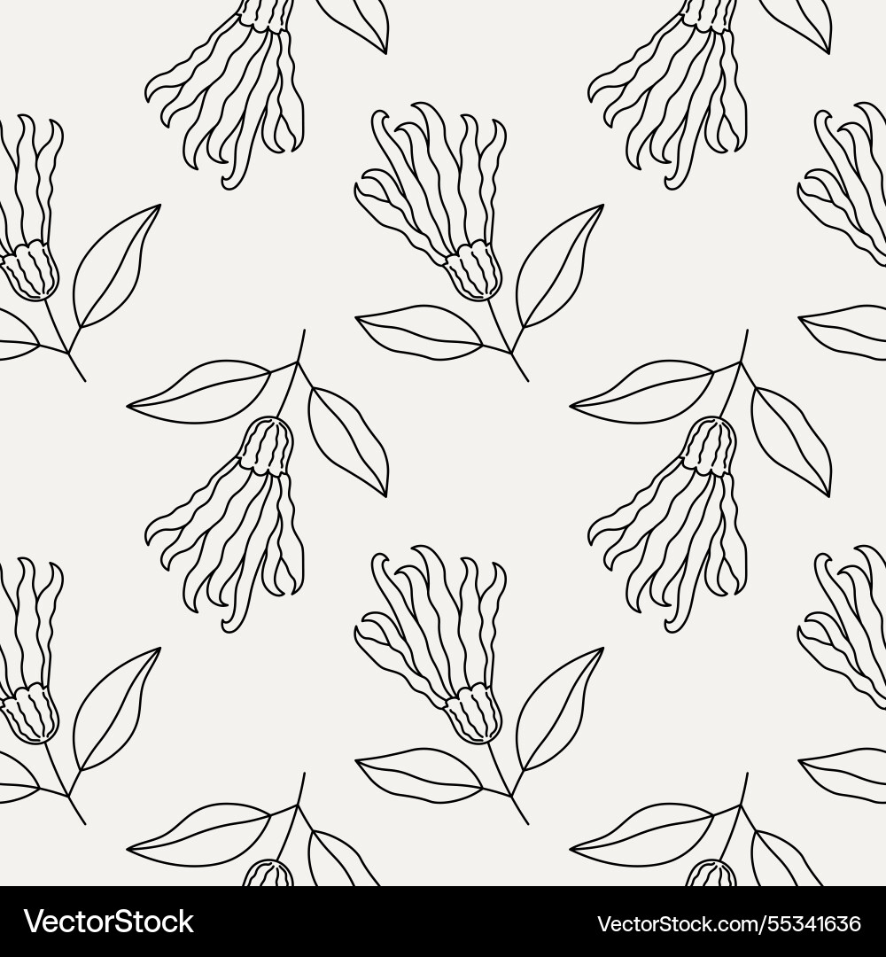 Seamless pattern with citrons palmate fruits Vector Image