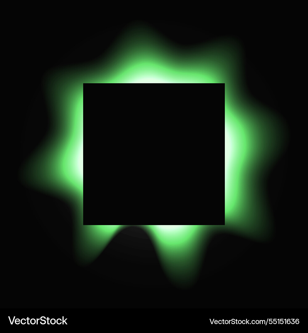 Square illuminate light frame with color gradient Square illuminate light frame with color gradient vector image