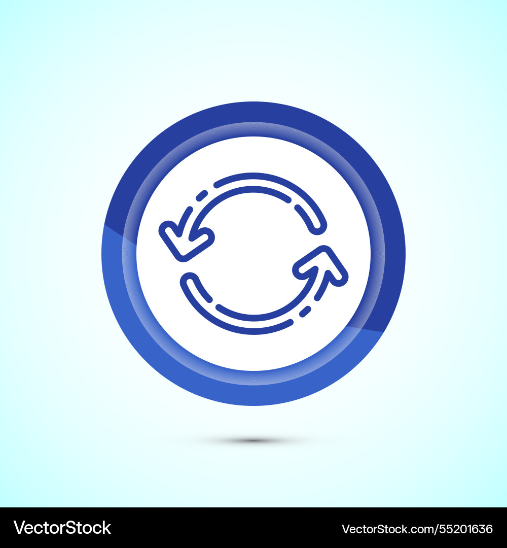 Sync processing icon design synchronization Sync processing icon design synchronization vector image