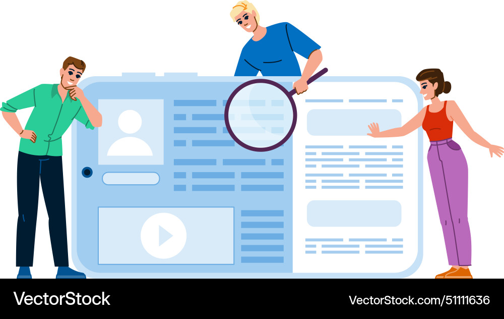 Website Performance Audit Vector Image