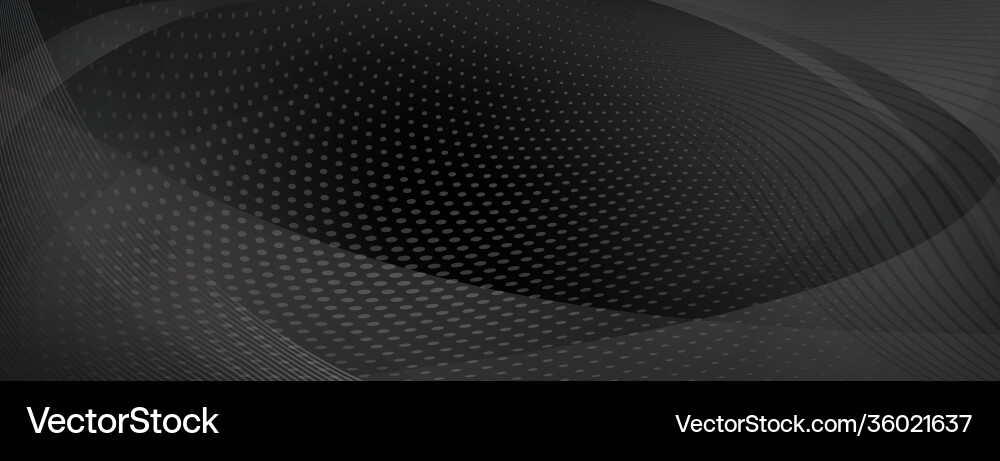 Abstract background curves and halftone dots Vector Image