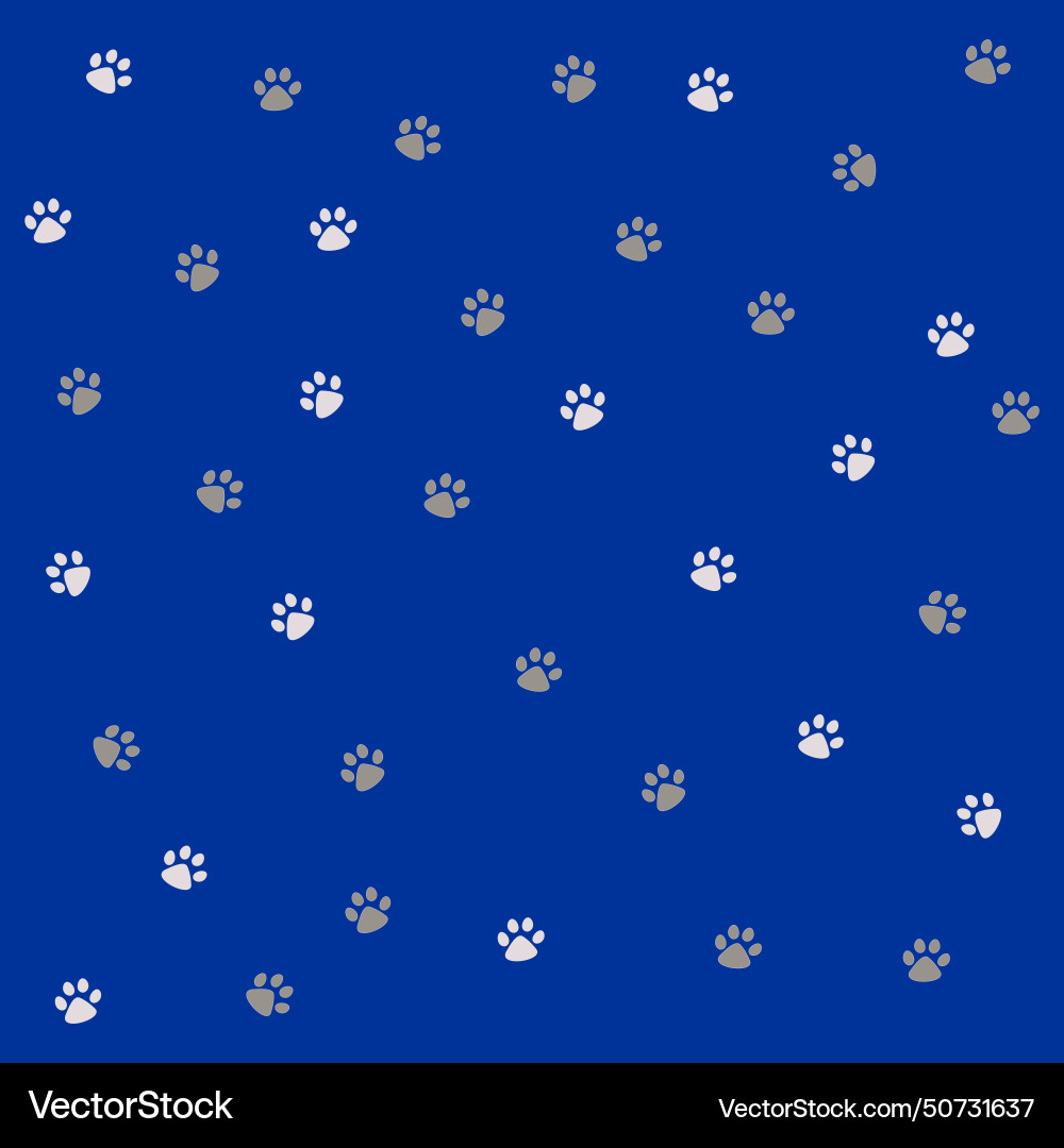 Abstract background with cat tracks Vector Image