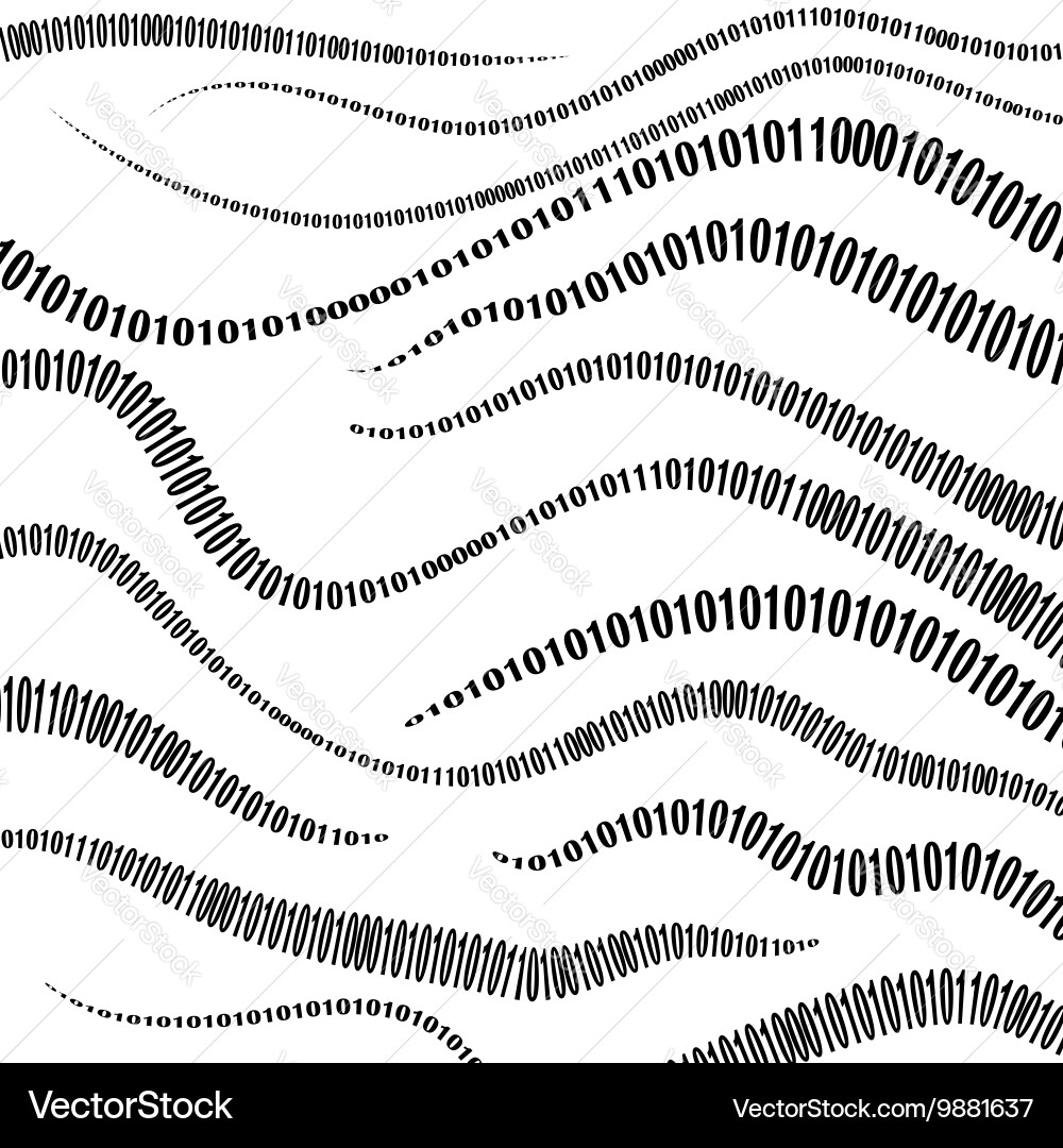 Binary Code Background Vector Image