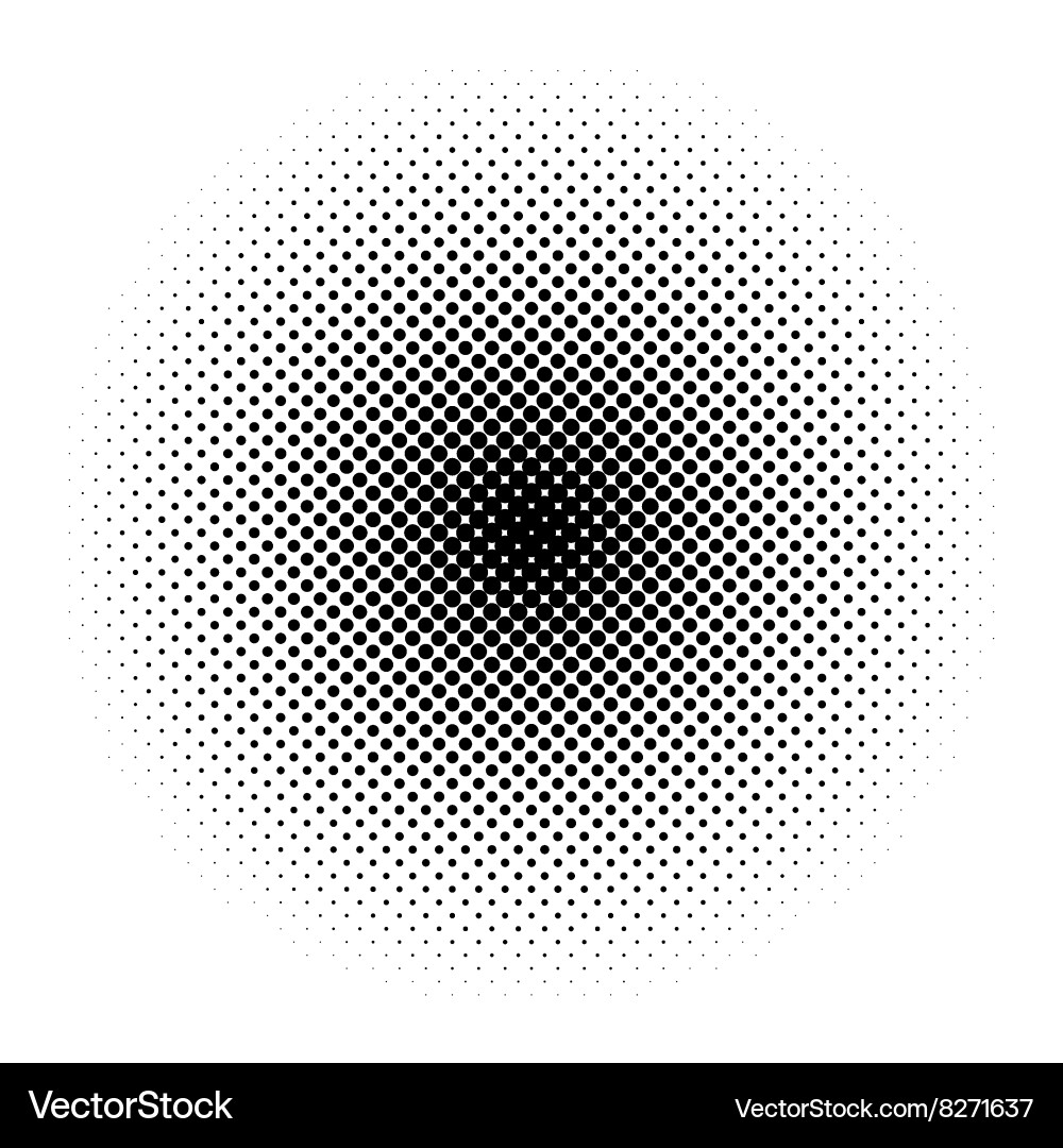 Black Halftone Pattern vector image