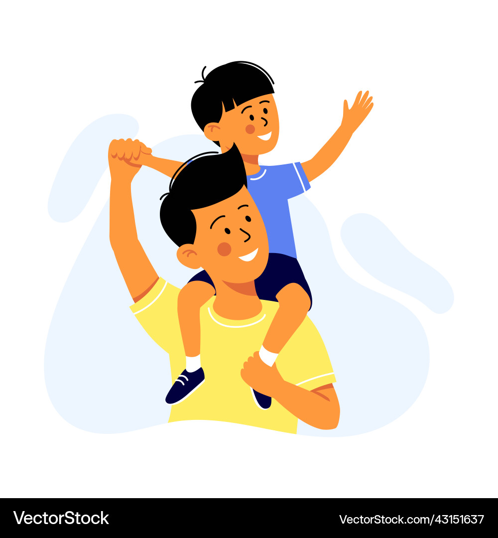 Father and Baby - Loving Connection Royalty Free Vector