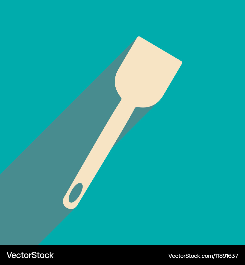 Flat with shadow icon and mobile application vector image