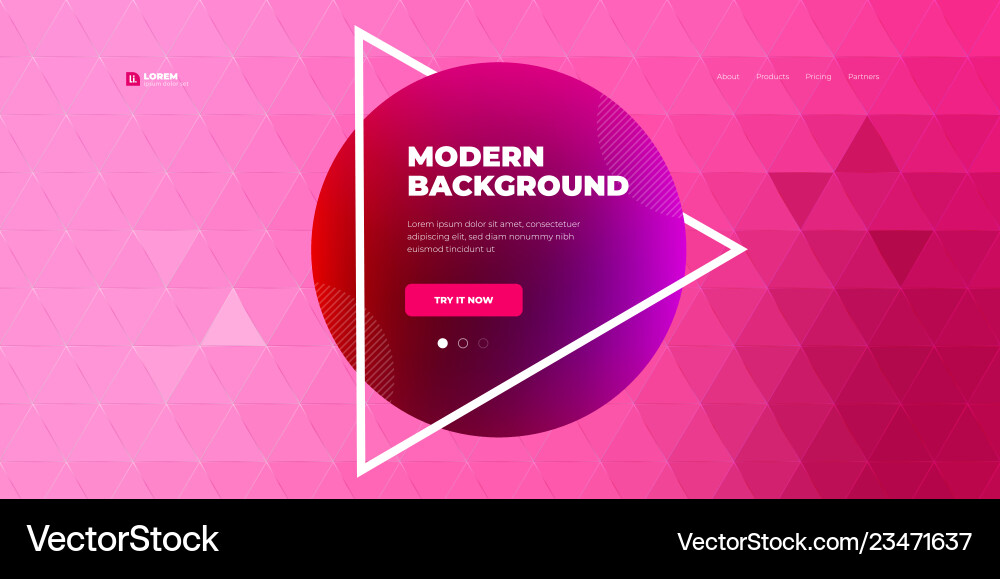 Geometric abstract gradient background design Geometric abstract gradient background design vector image