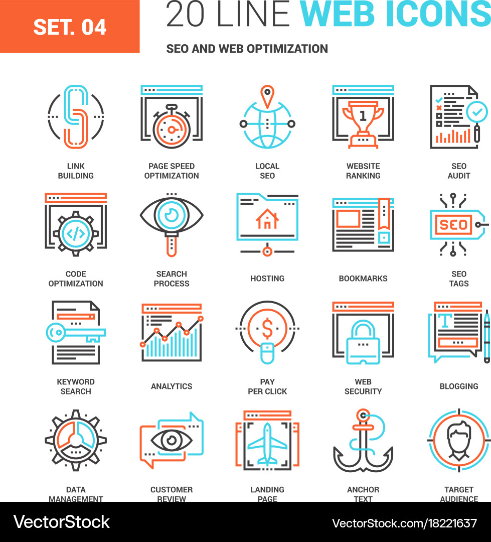 Seo and web optimization Vector Image