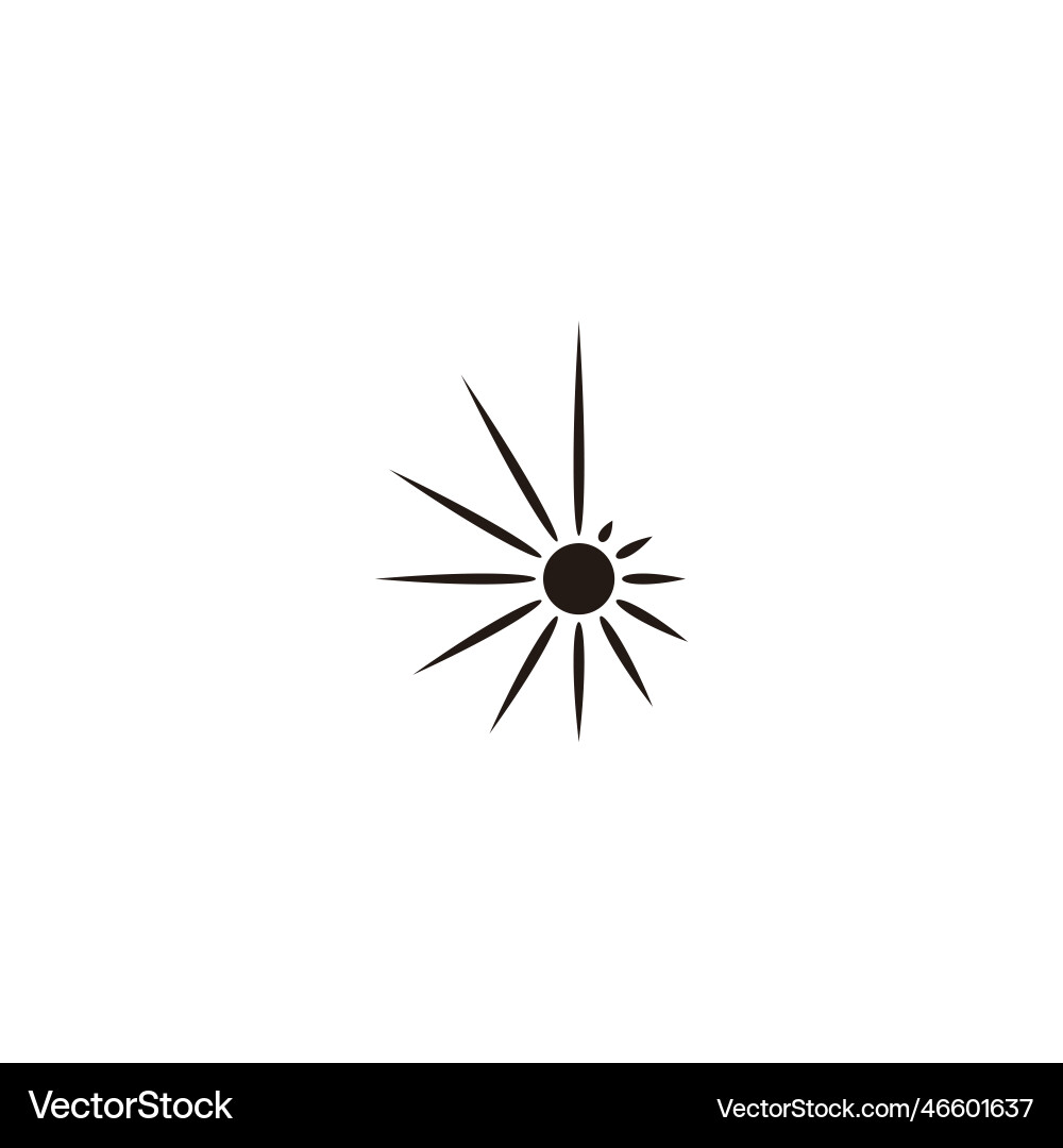 Sonnenlinien abgerundet geometrisches Symbol einfaches Logo Sonnenlinien abgerundet geometrisches Symbol einfaches Logo vektorbild