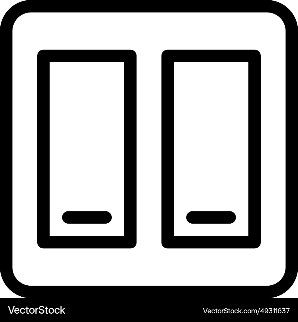 Switch device to control circuit onoff state vector image