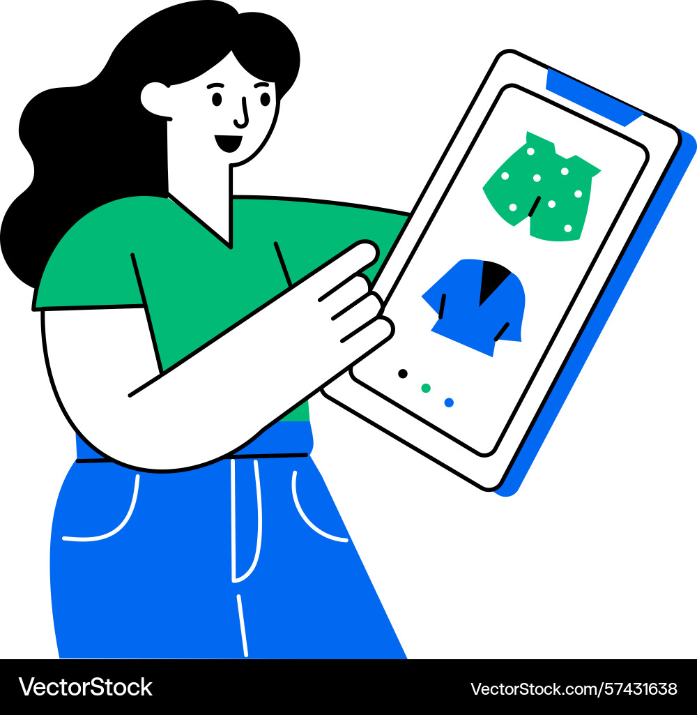 A flat style showing user doing dig Vector Image
