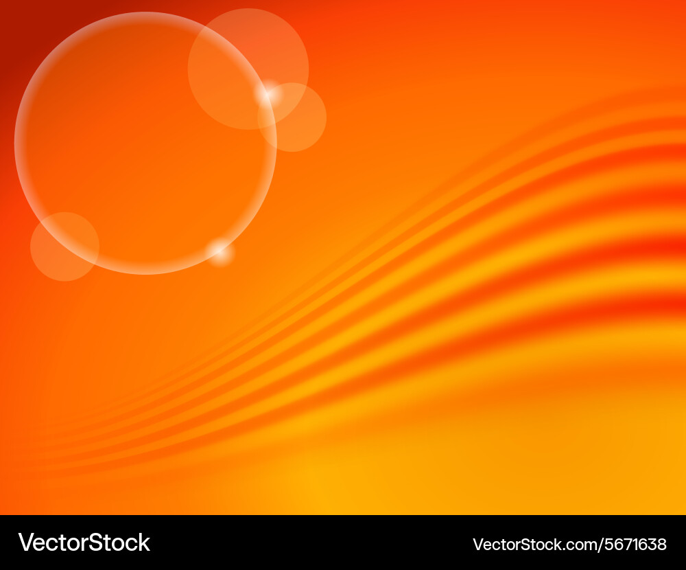 Abstract background in autumn colors with wave vector image