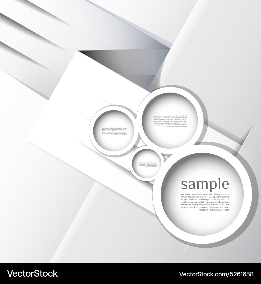 Abstract web design bubble line vector image