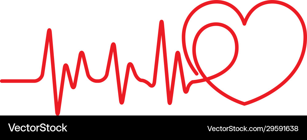 Art design health medical heartbeat pulse Art design health medical heartbeat pulse vector image