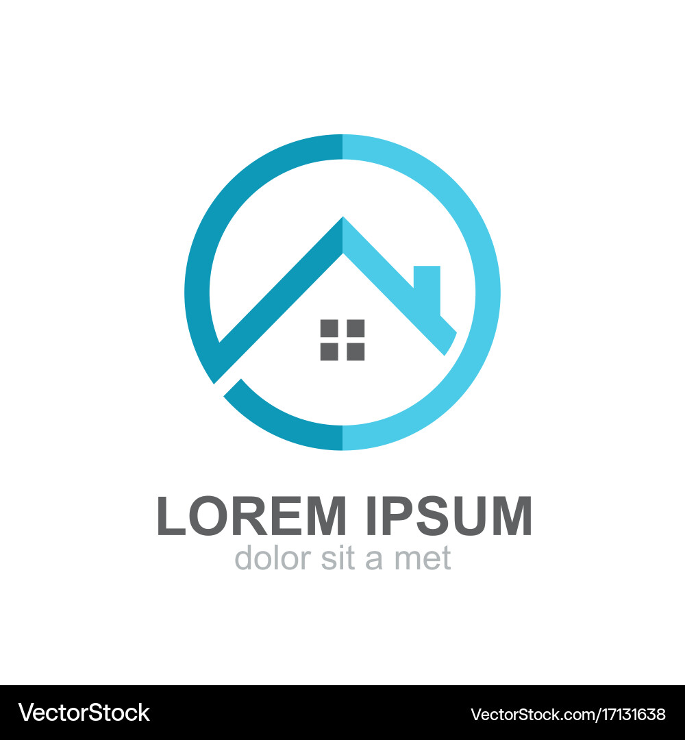 Construction House Logo Royalty Free Vector Image