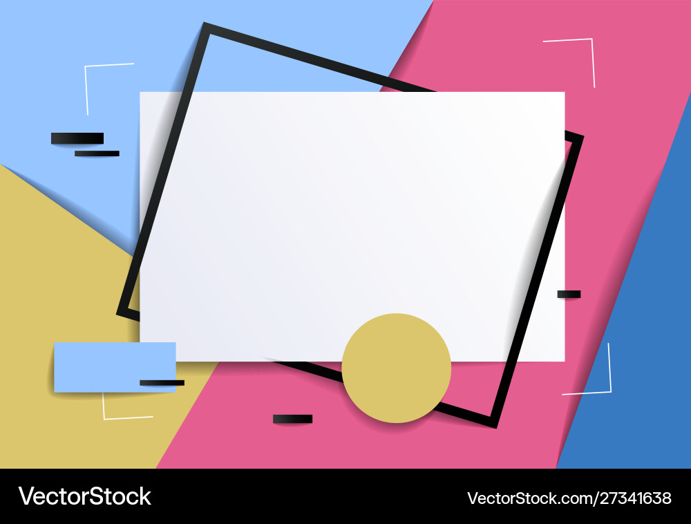 Frame with copy space for text design template Frame with copy space for text design template vector image