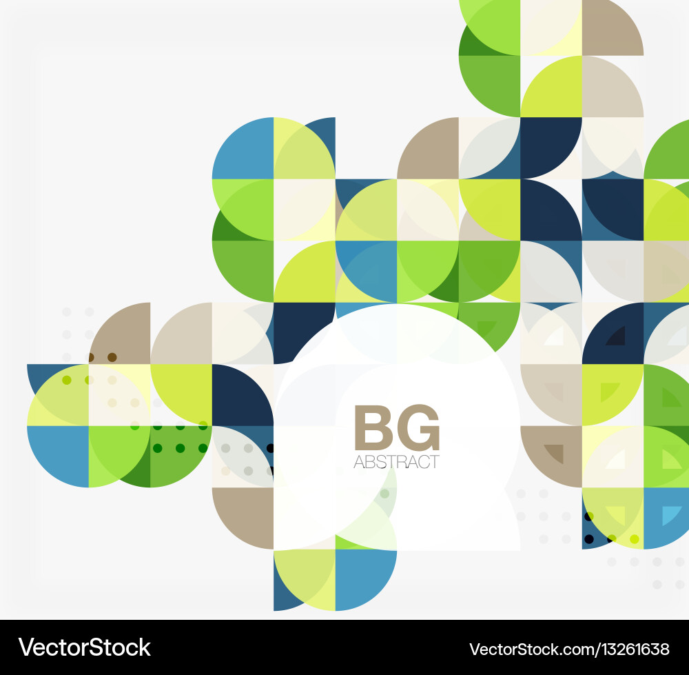 Minimalistic circle composition background vector image
