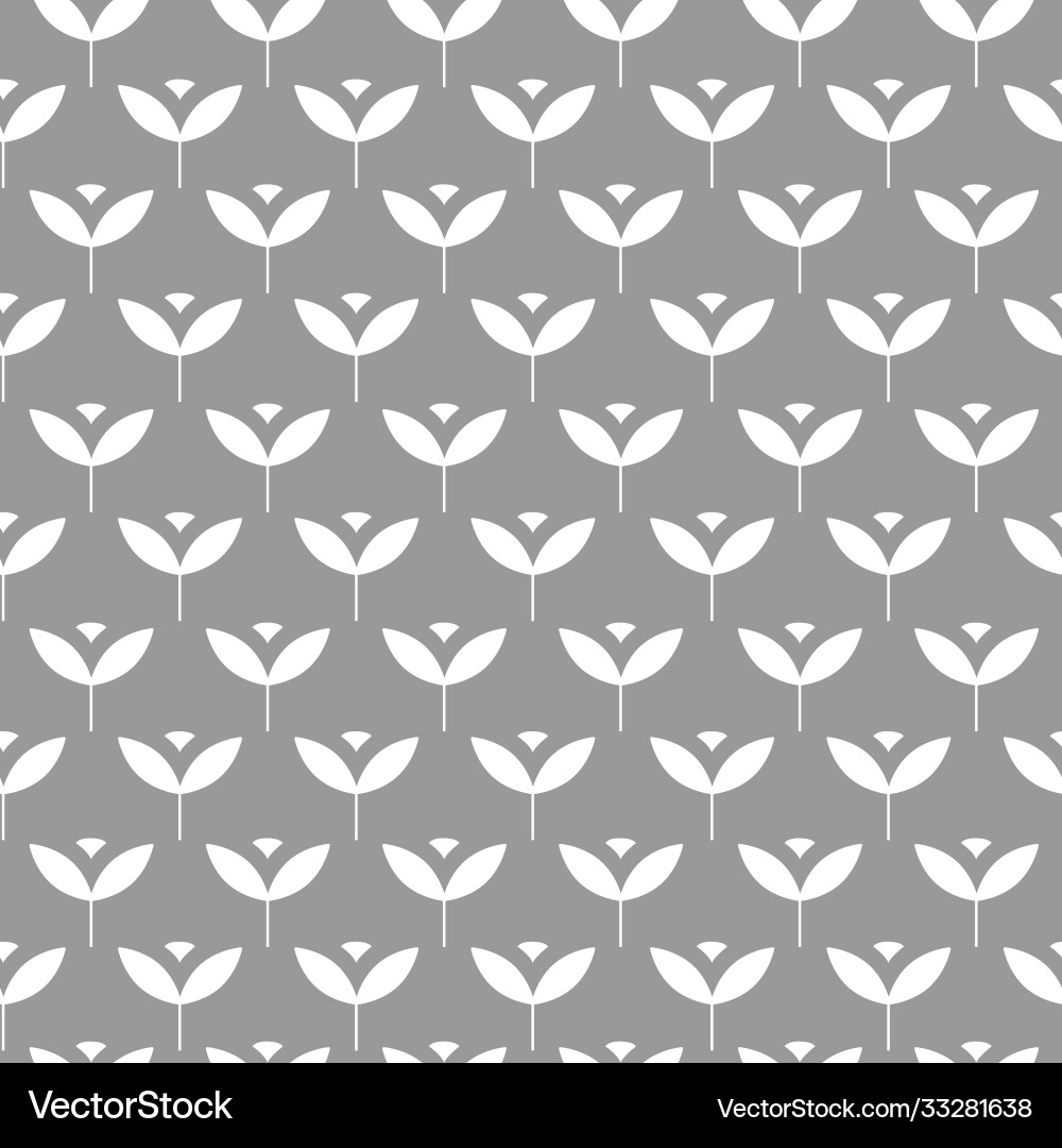 Seamless scandinavian pattern with simple stylized vector image