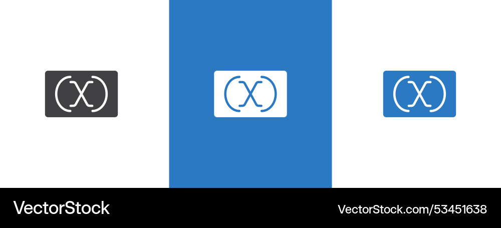 Variable symbol icon thin line Variable symbol icon thin line Vector Image