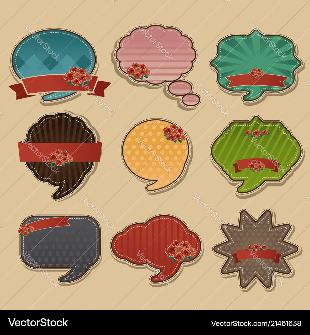 Vintage speech bubble Royalty Free Vector Image