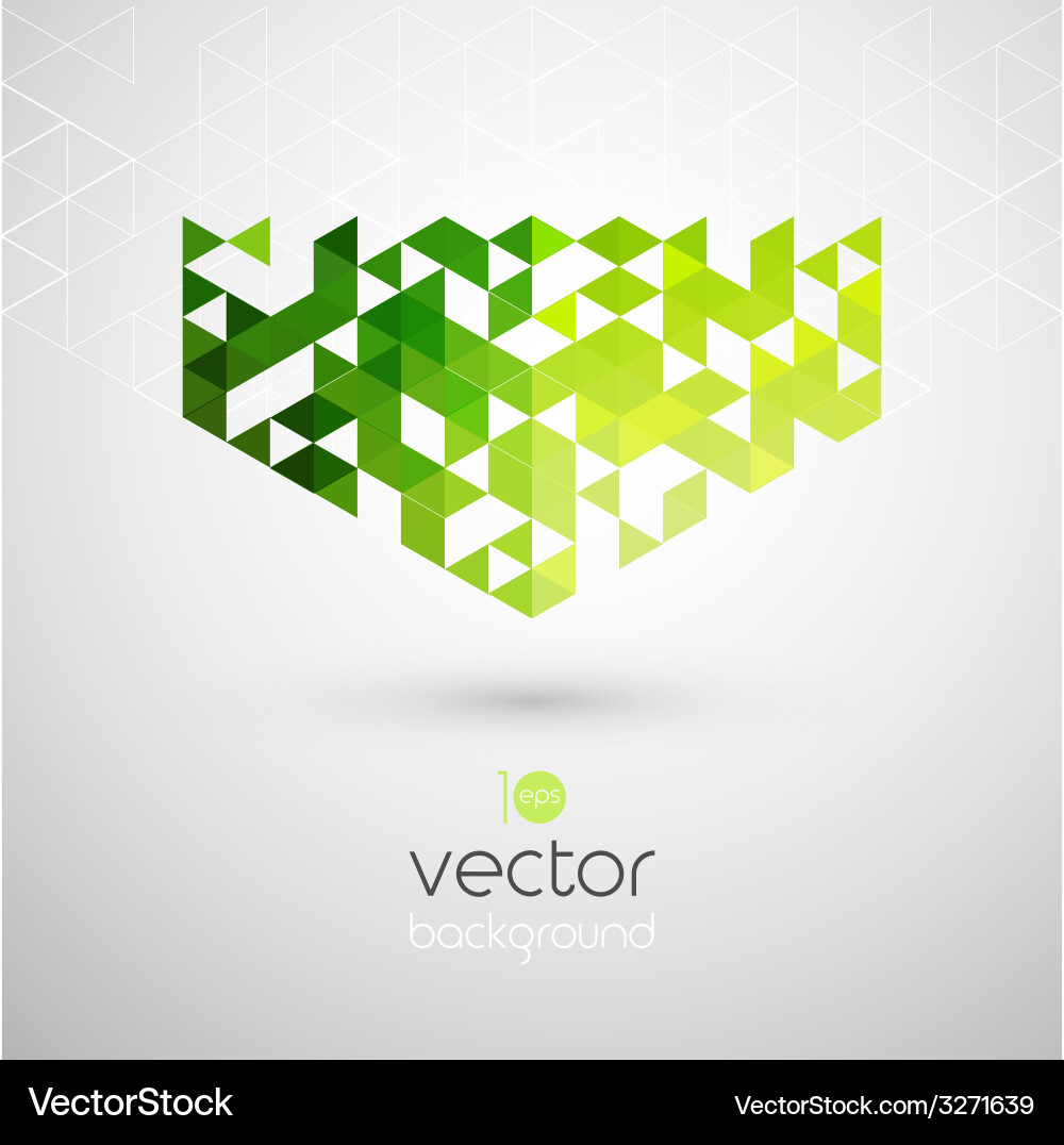 Abstract geometric background with color triangle vector image