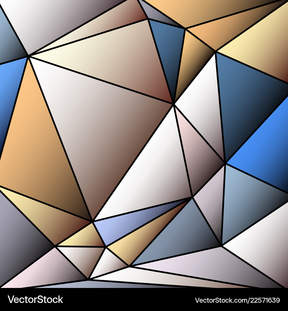 Abstract vitrage with triangular multi colors grid Abstract vitrage with triangular multi colors grid vector image