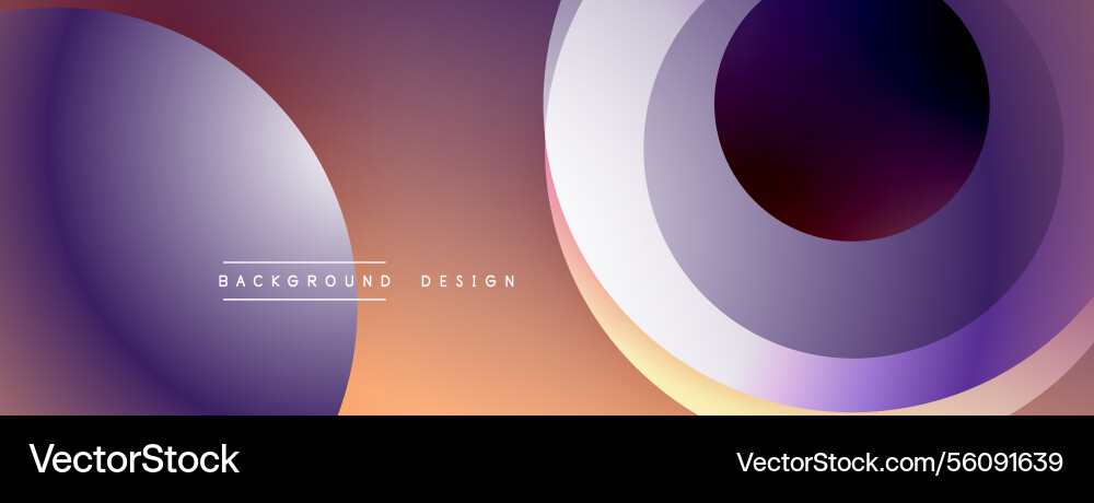 Background design with overlapping circular Vector Image
