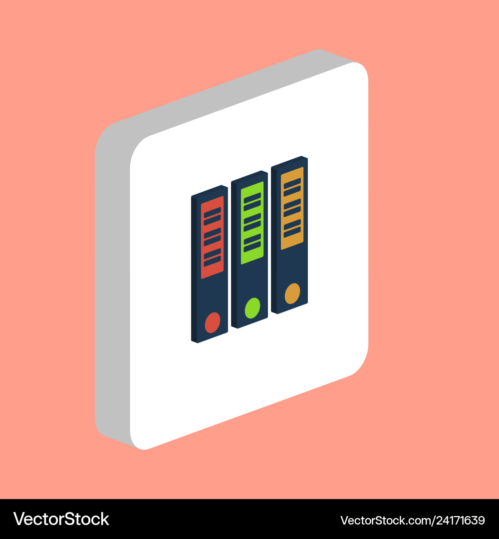 Binders computer symbol Binders computer symbol Vector Image