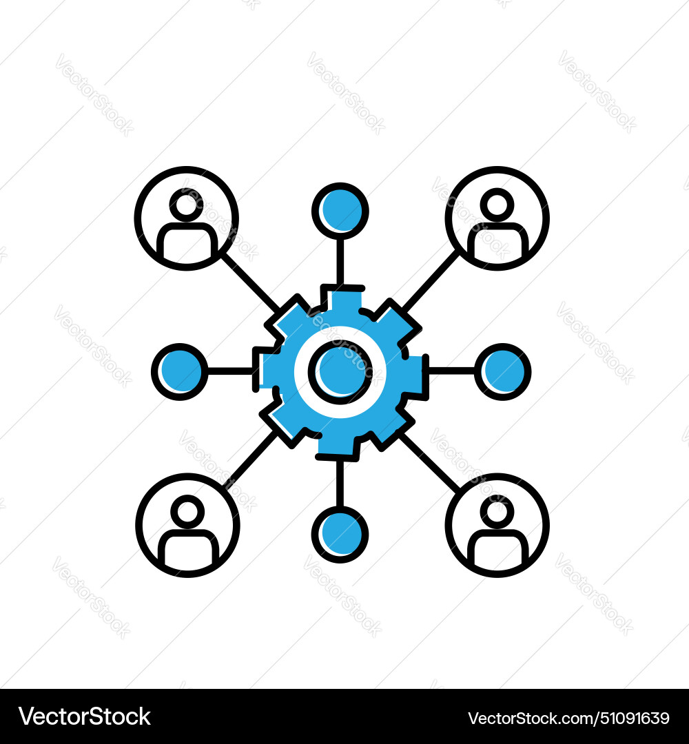 Data association mining icon design Vector Image