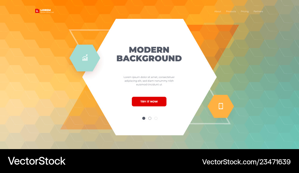 Geometric abstract gradient background design Vector Image