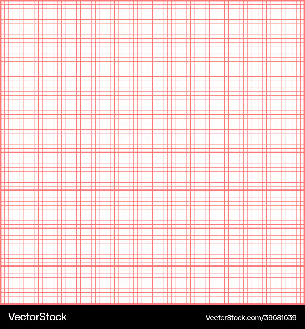 Graph paper millimeter grid Graph paper millimeter grid vector image