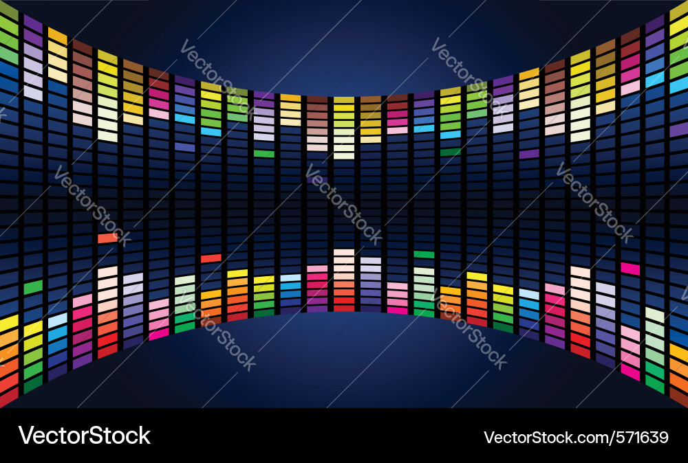 Graphic equalizer display Vector Image