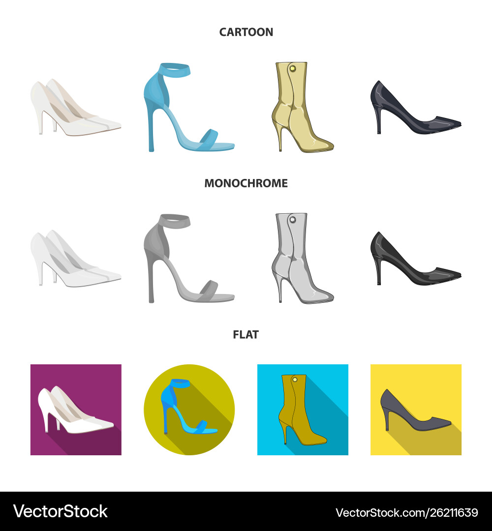Isolated object heel and high symbol Vector Image