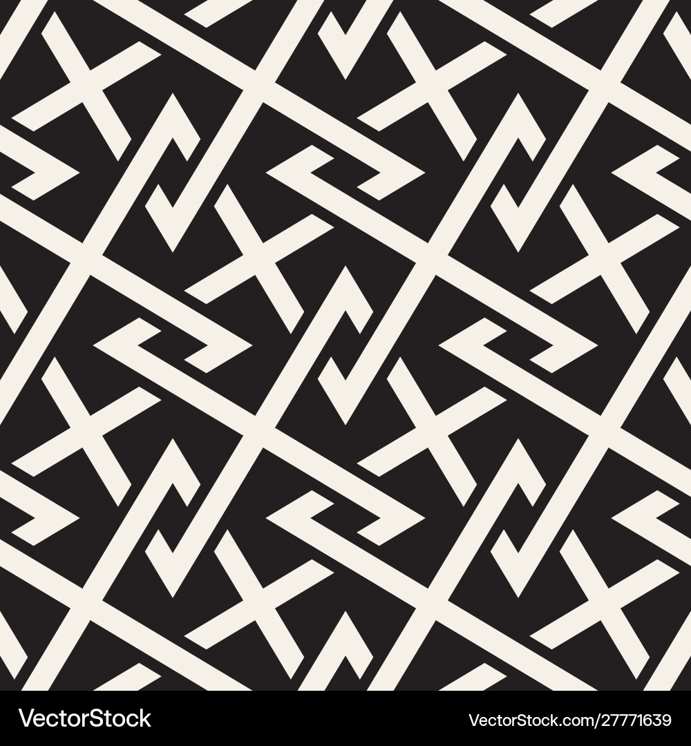 Modern Zigzag Lattice Pattern vector image